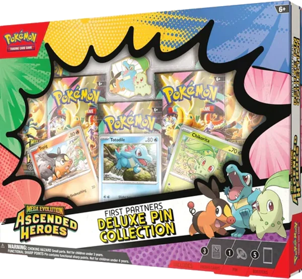 Pokemon Ascended Heroes First Partners Deluxe Pin Collection