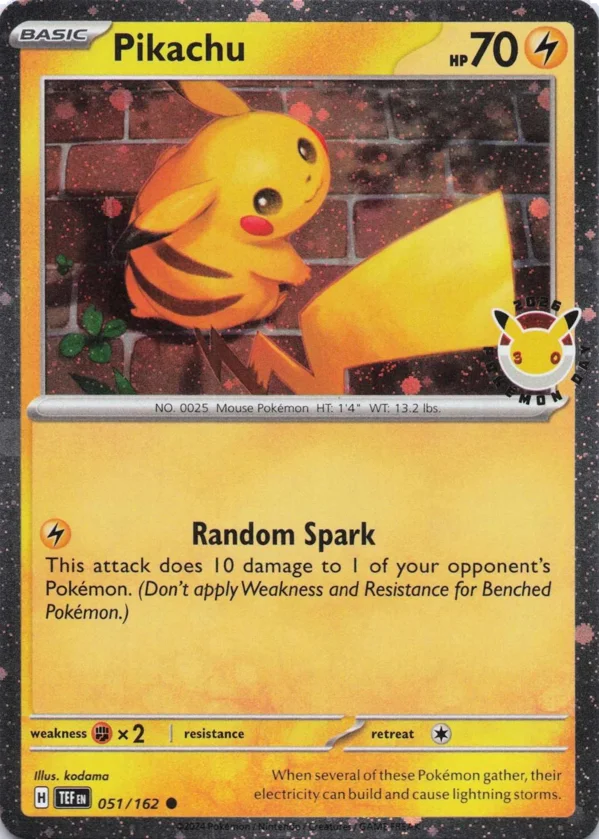 Pikachu 2026 Pokemon Day - Temporal Forces (051) [Holo]